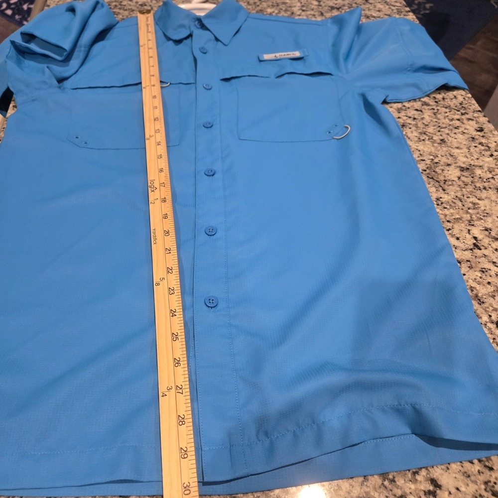 Habit Fishing Shirt Mens Small Blue Green long-sleeve UPF 40+ Performance 2 Pack - Picture 6 of 15